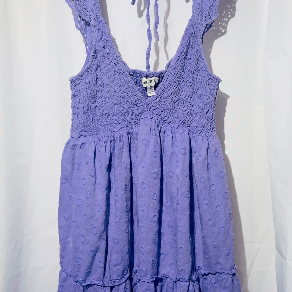 Urban Outfitters Lavender Crochet Mini Dress